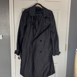 Banana Republic Charcoal Trench Coat